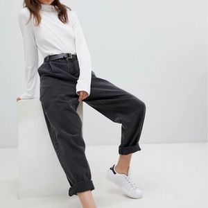 ASOS Tapered Boyfriend Jeans With Curved Seams